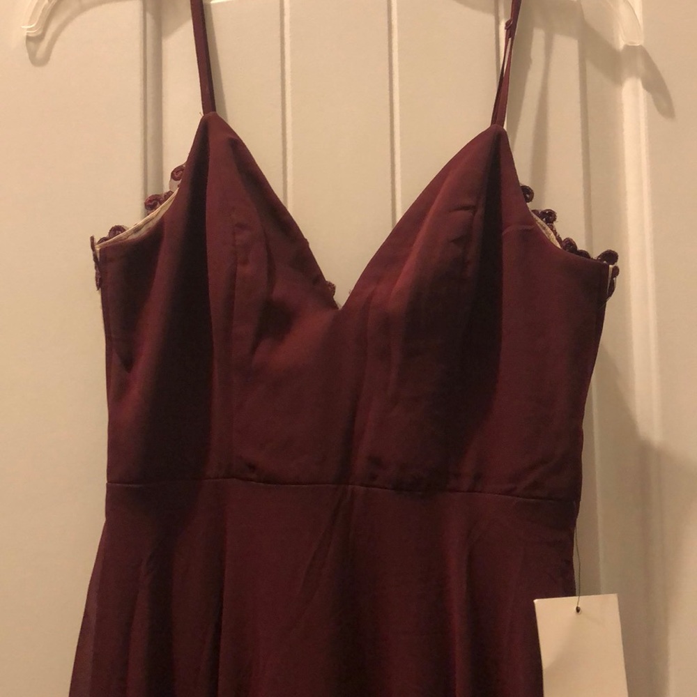 Lulus lace back formal dress.